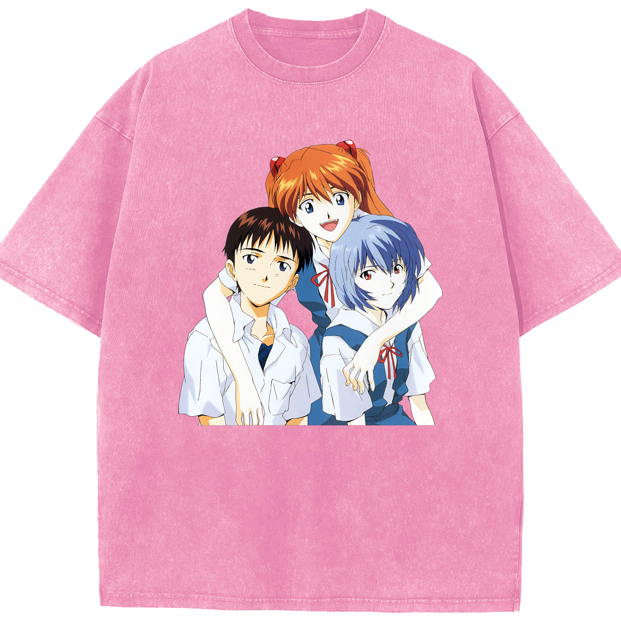 （画像用） EVA 新世紀エヴァンゲリオン 綿100% ヴィンテージ風 半袖Tシャツ（フロントプリント）